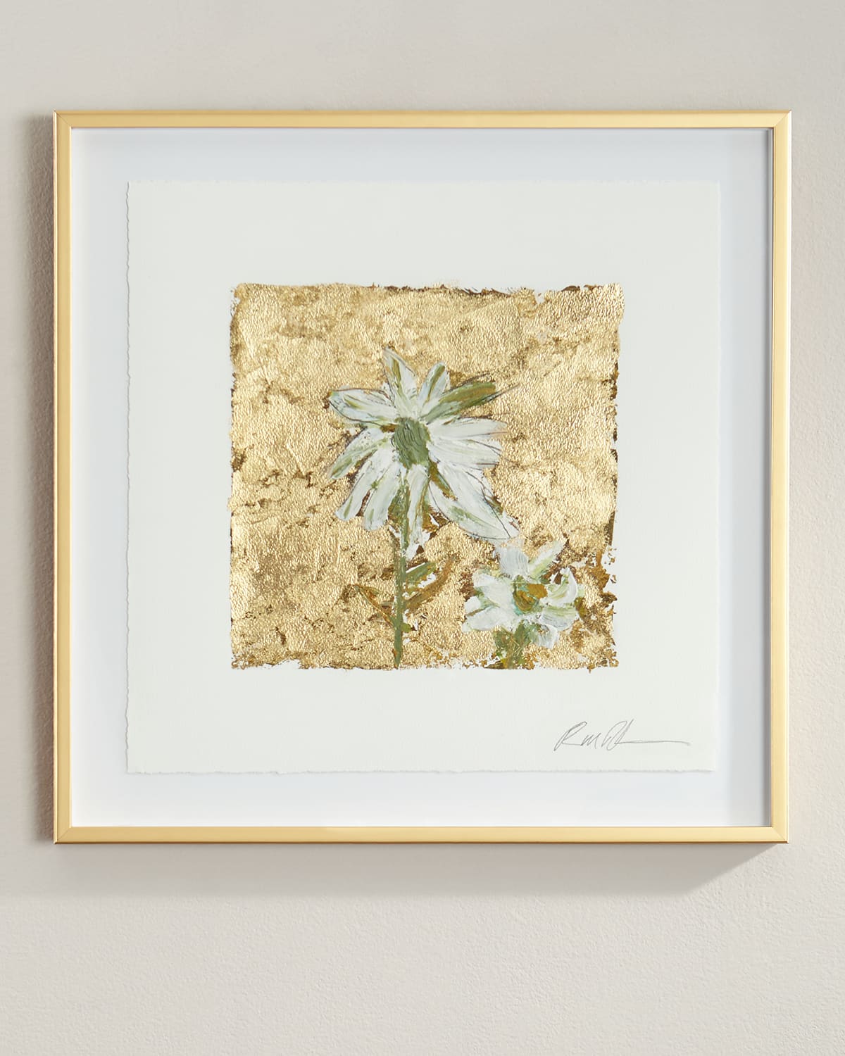 Rfa Fine Art Gold And Cones Giclee On Paper Wall Art In Gold