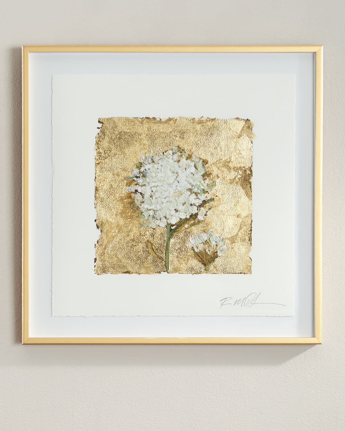Gold and Lace Giclee on Paper Wall Art