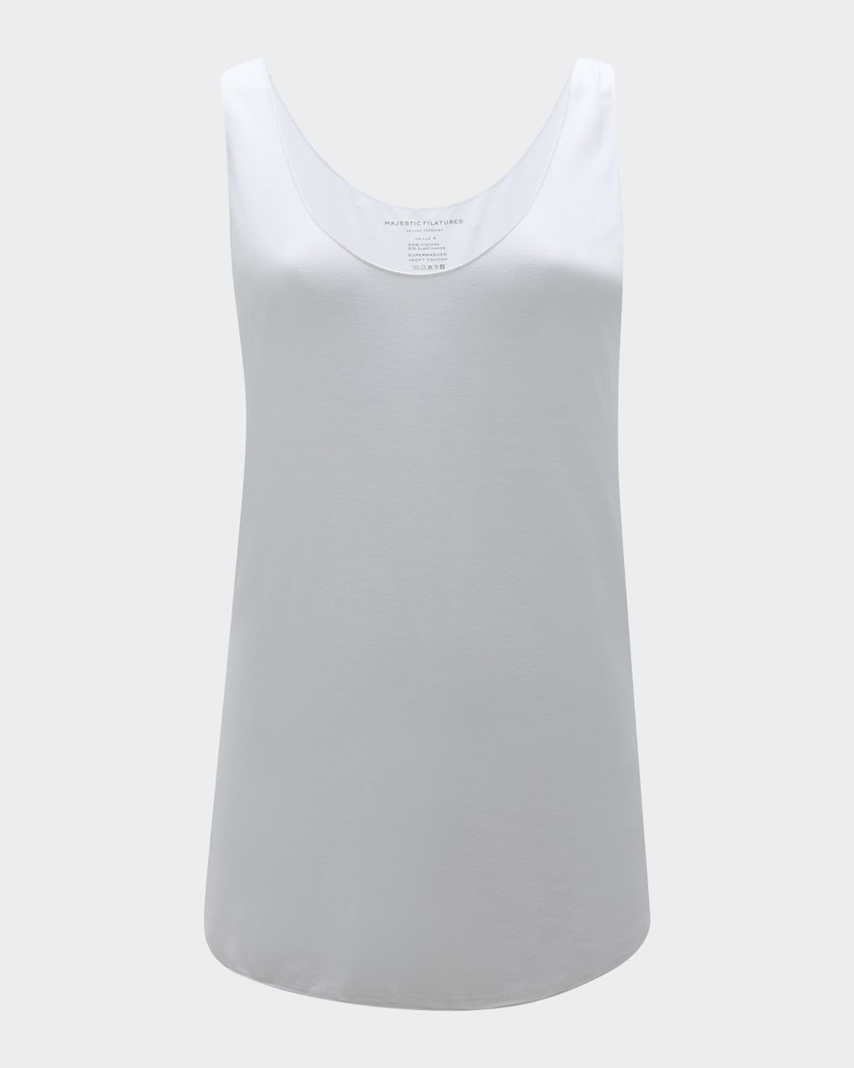 Shop Majestic Soft Touch Marrow-edge Tank In White