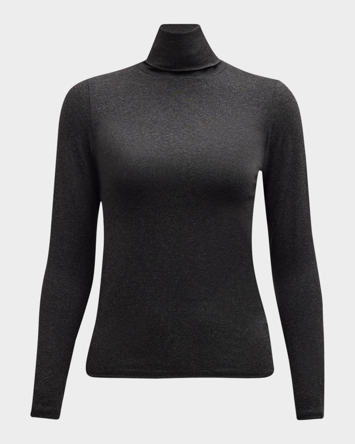 Majestic Soft Touch Long-sleeve Turtleneck In Anthracite