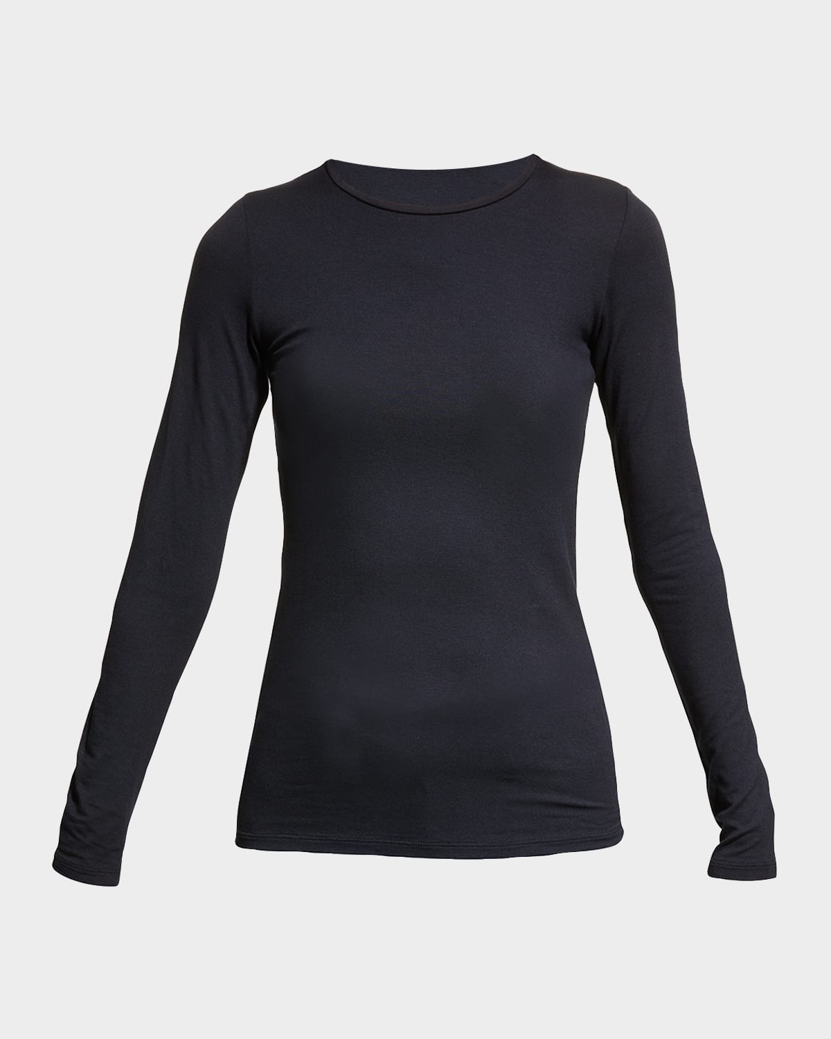 Majestic Soft Touch Crewneck Top In Marine