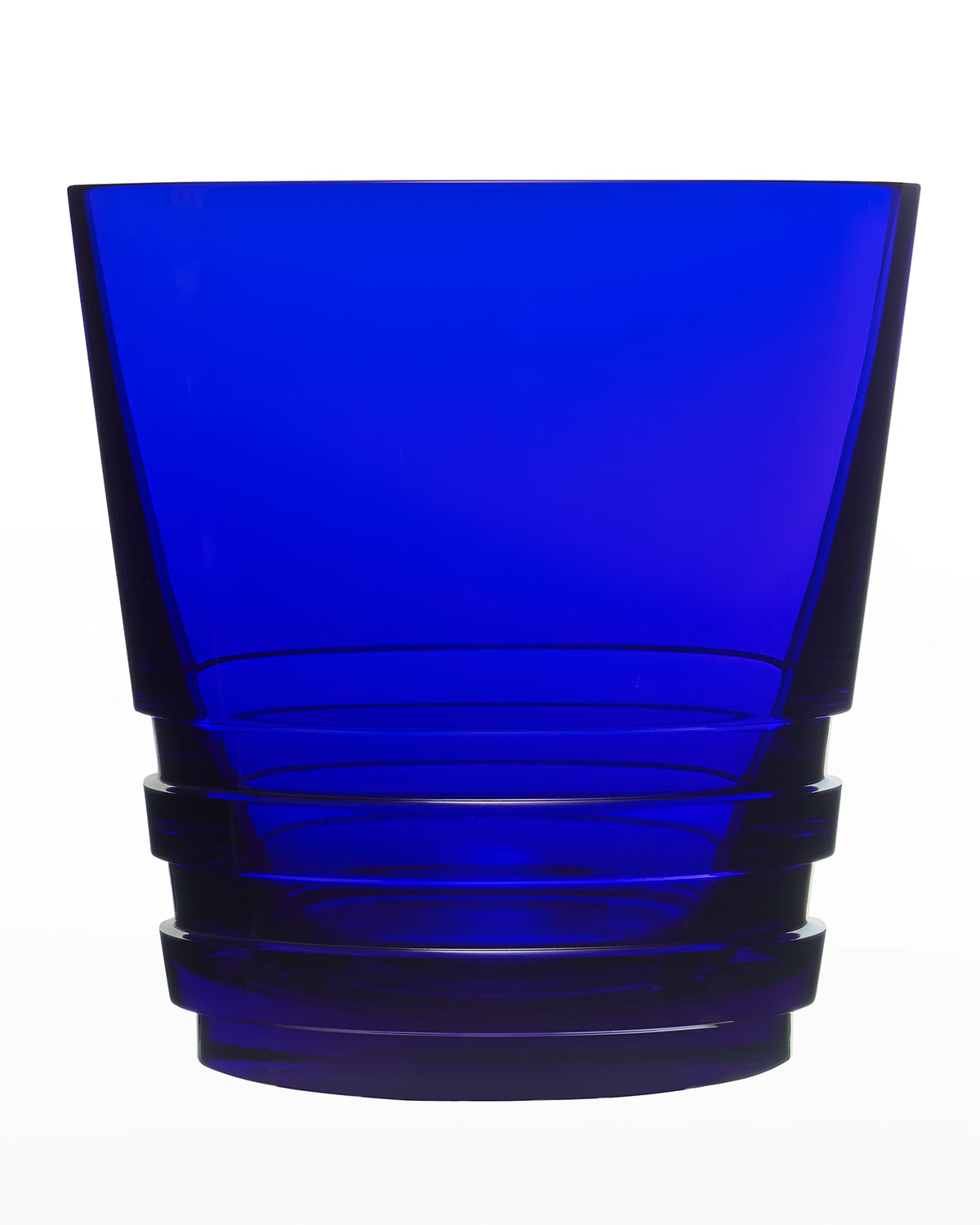 Shop Saint Louis Crystal Large Oxymore Double Old-fashioned, Dark Blue