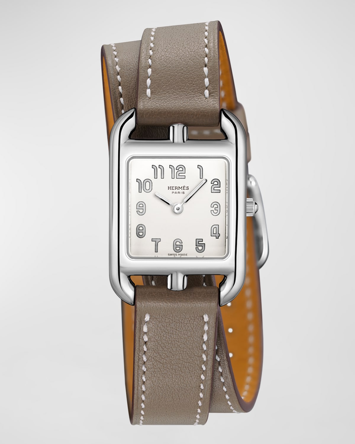 Herm s Cape Cod, Stainless Steel & Leather Strap