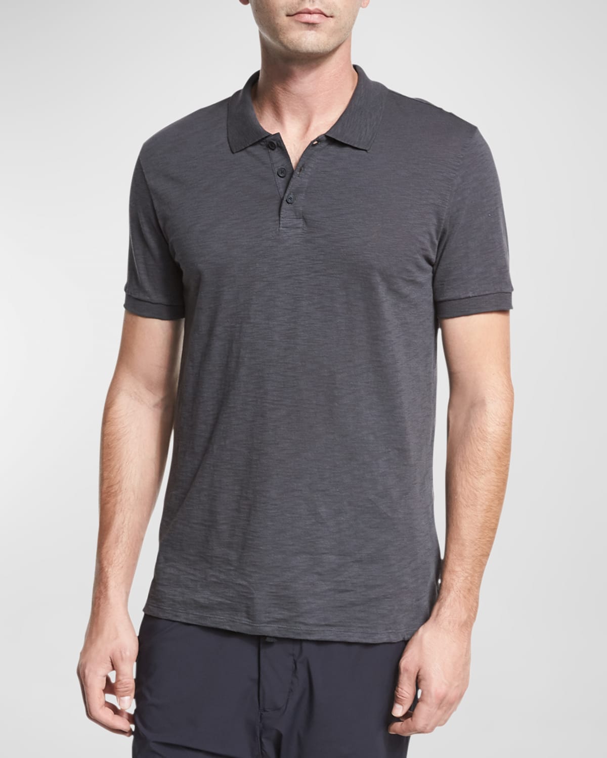 Vince Classic Slub Cotton Polo Shirt