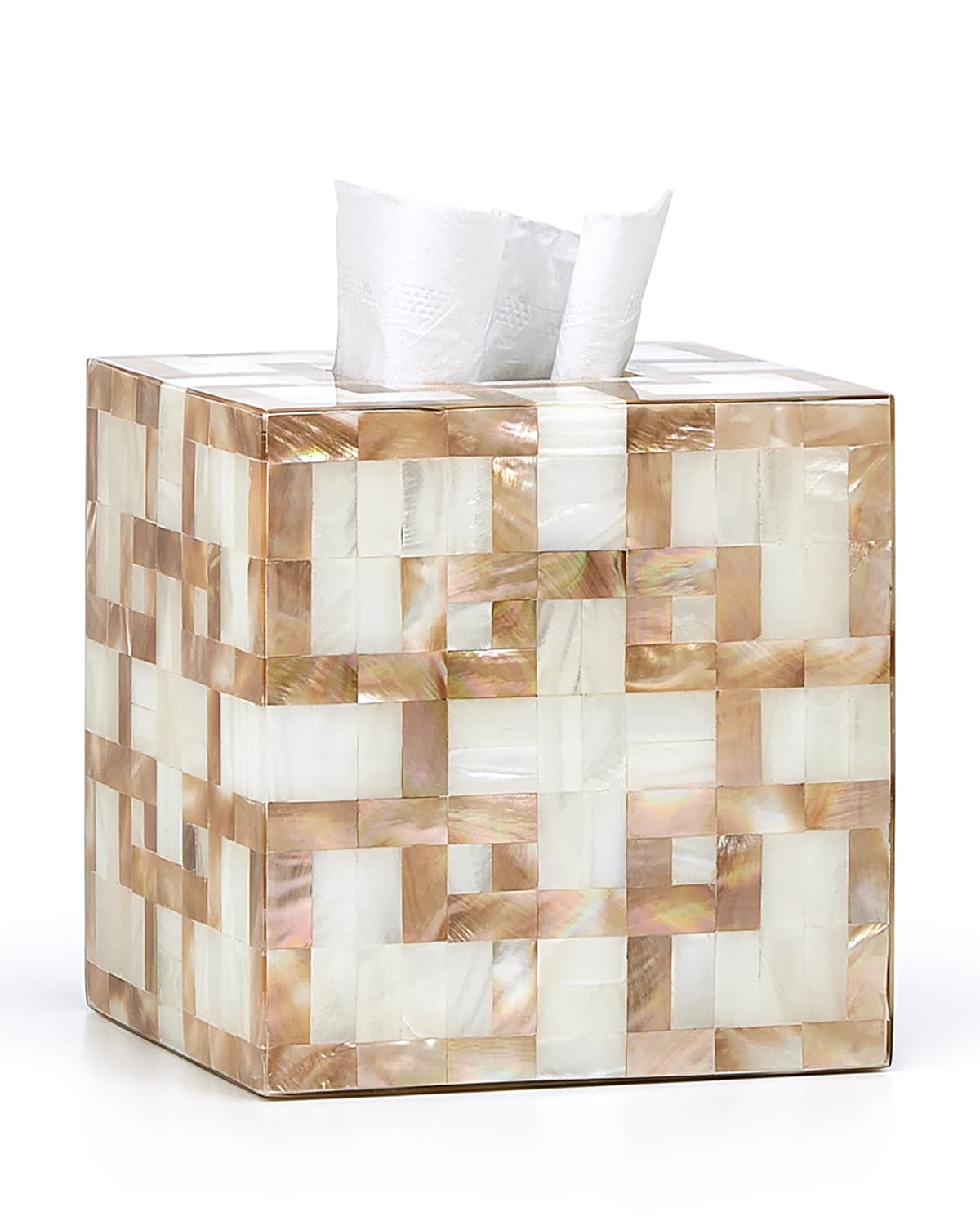 Labrazel Parquet Tissue Box Cover In Multi Pattern