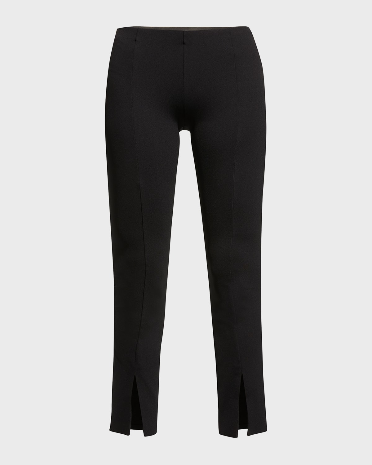 Shop The Row Thilde Slit-front Skinny Pants In Black