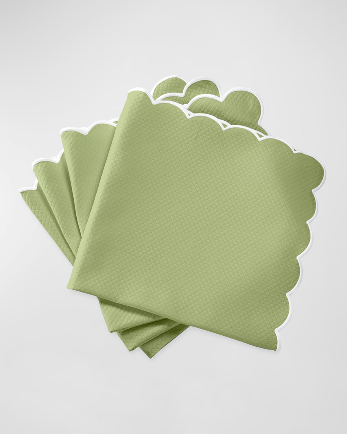 Matouk Savannah Gardens Napkins, Set Of 4 In Spring Green
