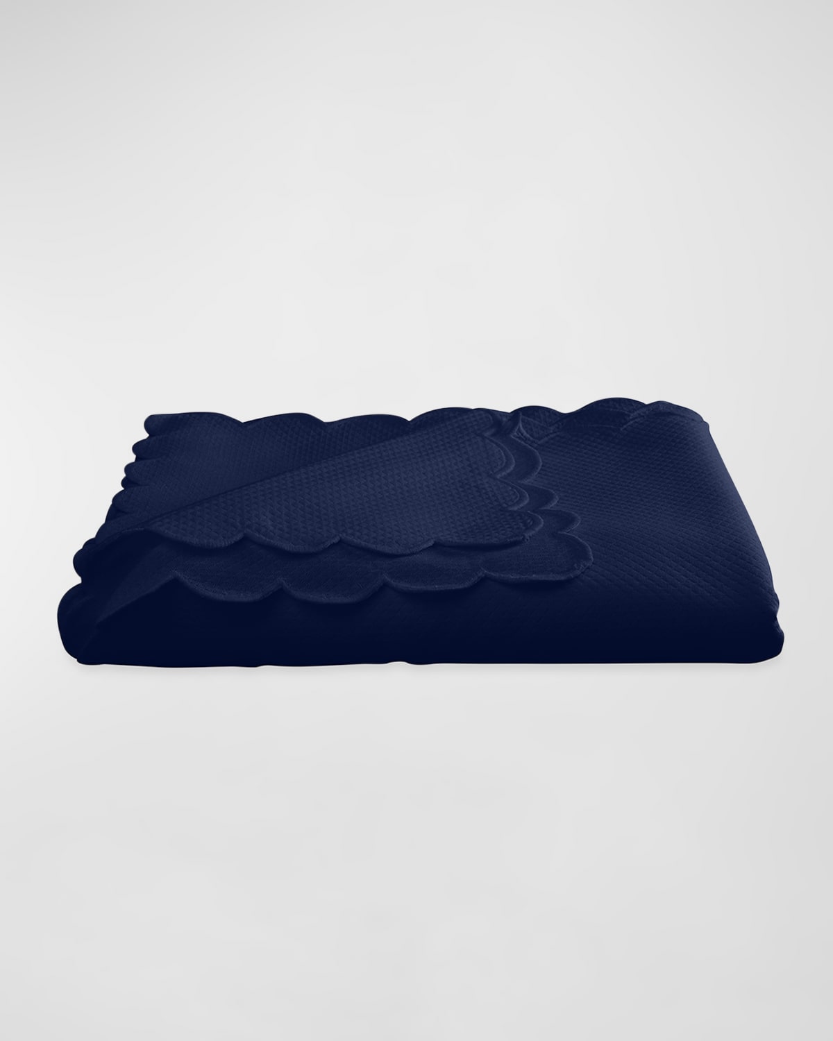 Shop Matouk Savannah Tablecloth, 68" X 108" In Navy