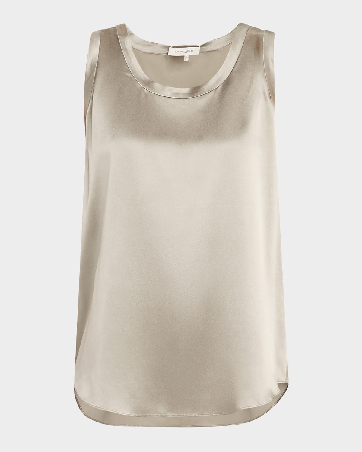 LAFAYETTE 148 PERLA LUXE REVERSIBLE SILK CHARMEUSE SHELL 