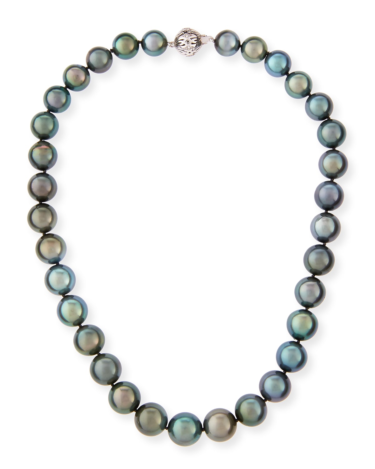 Belpearl Tahitian Black Pearl Necklace, 18"