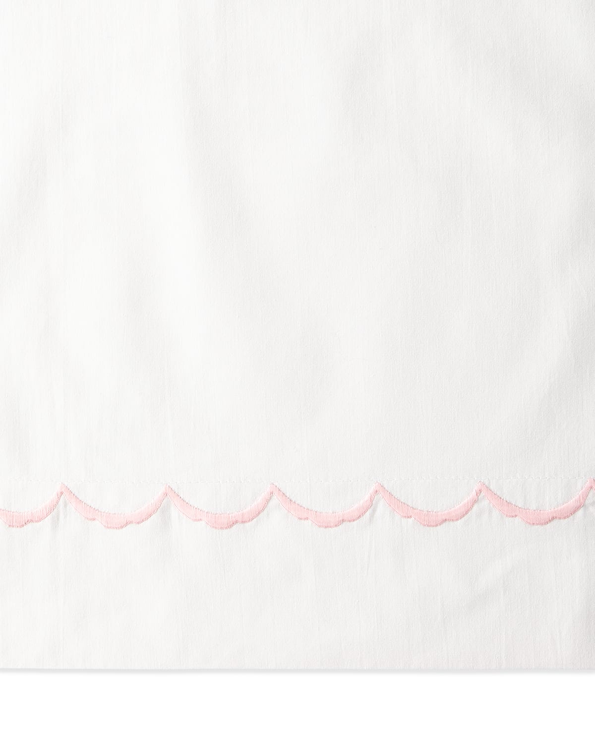 Matouk Two Scallops Embroidered 350 Thread Count Pillowcases, King Case In White