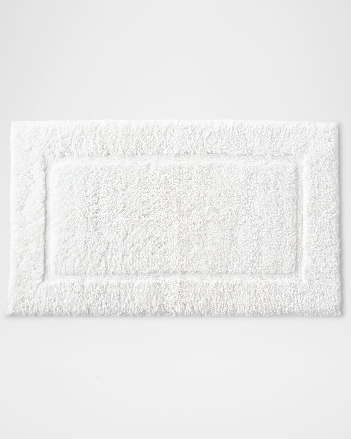 Matouk Marcus Collection Non-slip Luxury Bath Rug, 24" X 40" In White