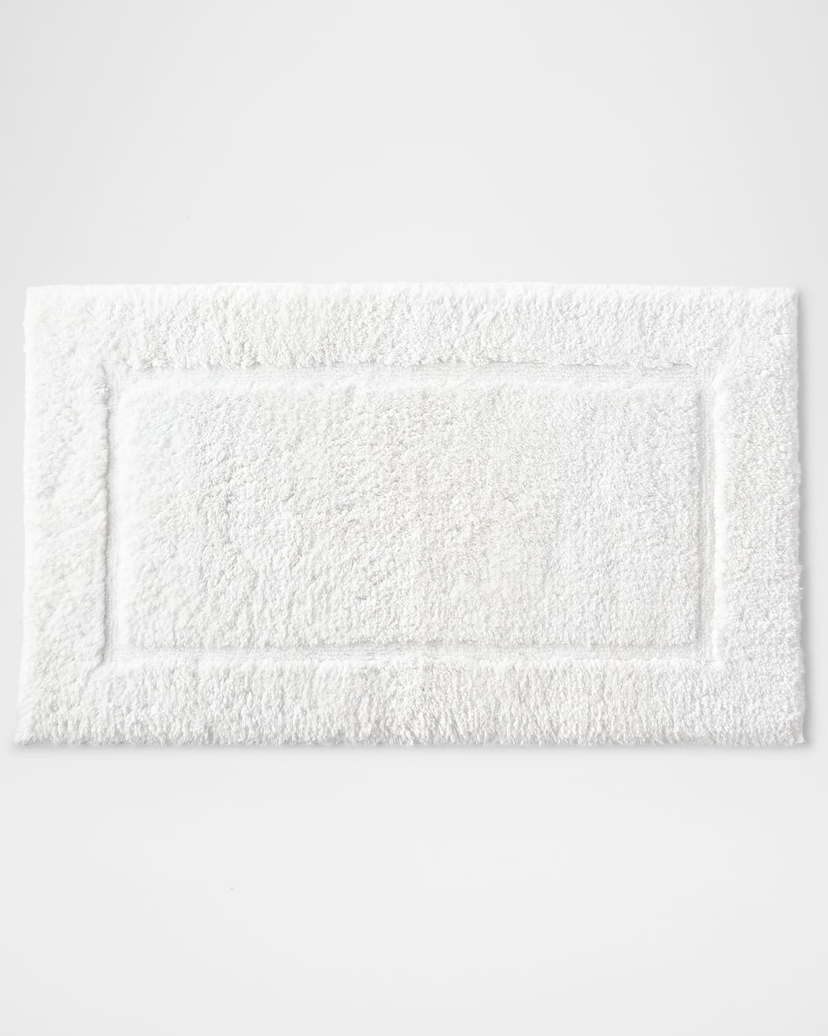 Matouk Marcus Collection Non-slip Luxury Bath Rug, 21" X 34" In White