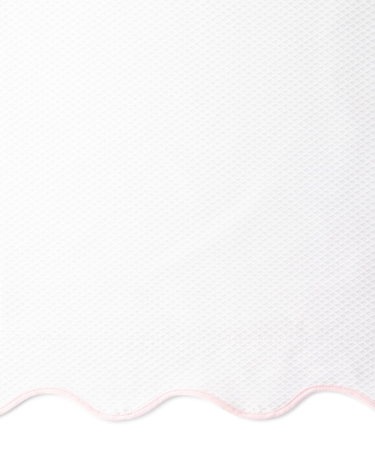 Matouk Standard Lanai Pique Sham In White/pink