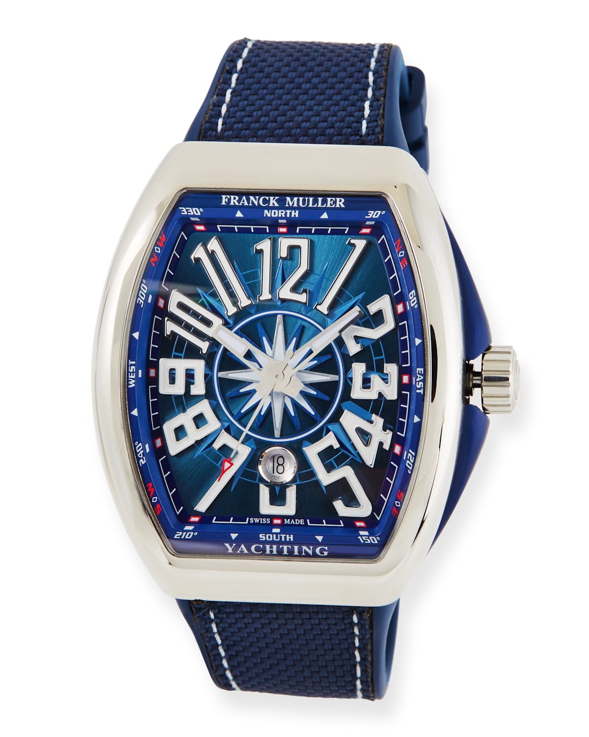 Vanguard Yachting Watch with Blue Carbon Fiber Strap