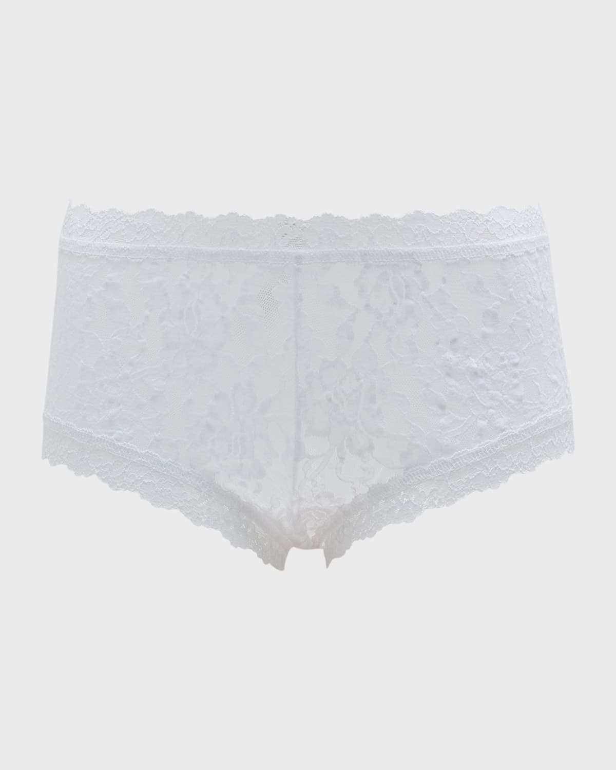 Shop Hanky Panky Signature Lace Boy Shorts In White