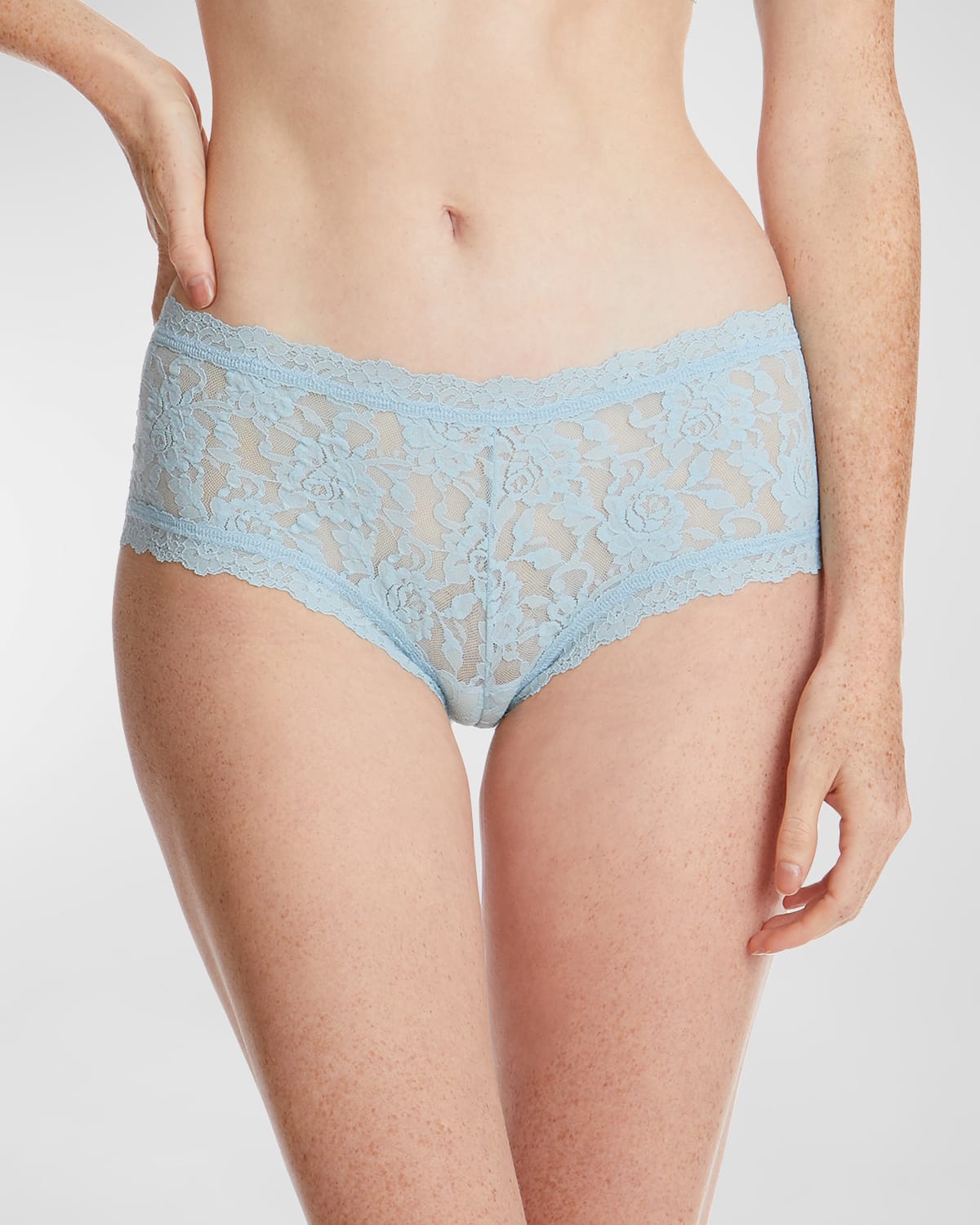 Shop Hanky Panky Signature Lace Boy Shorts In Partly Cloudy