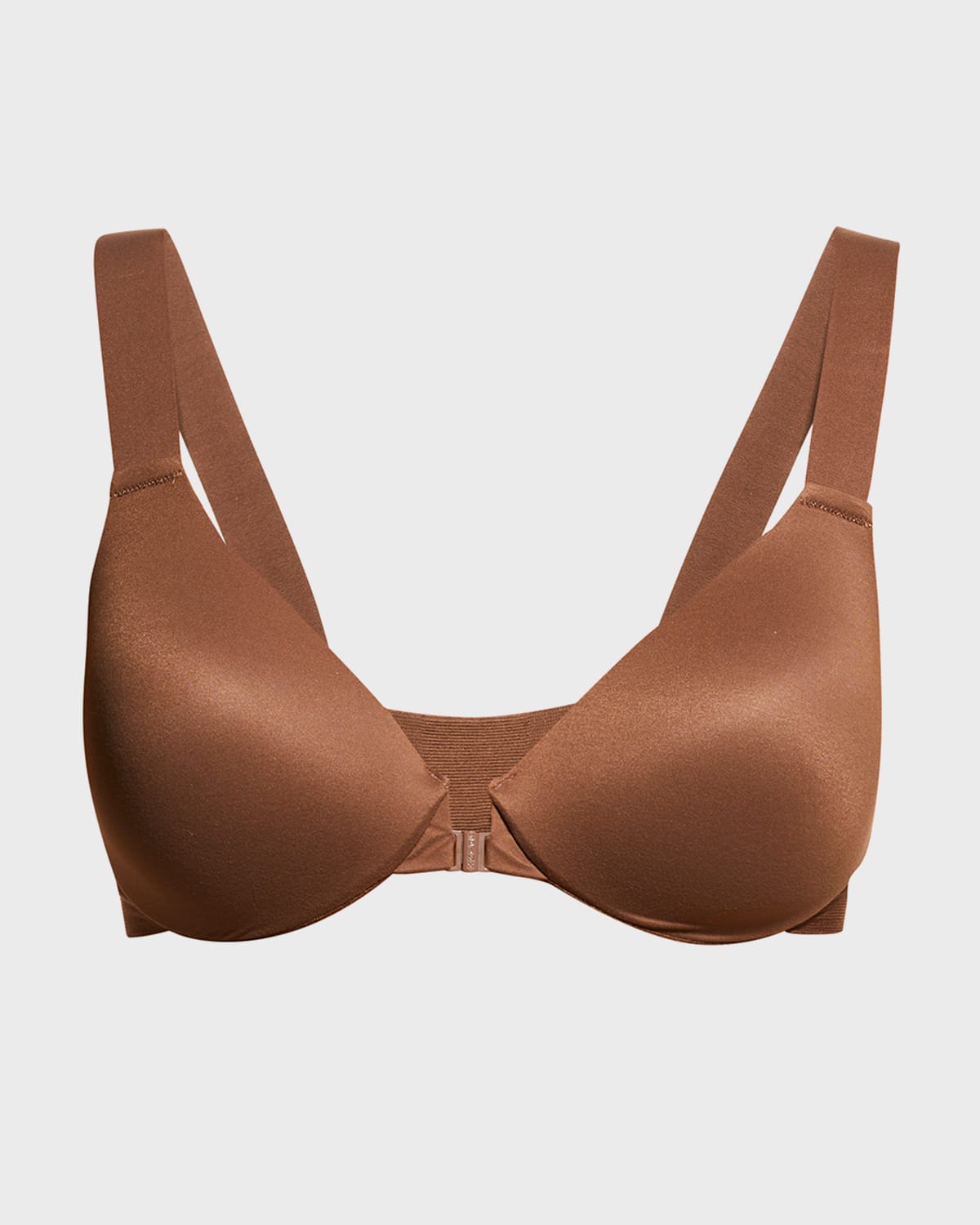 Spanx Bra-llelujah Front-close T-shirt Bra In Chestnut Brown