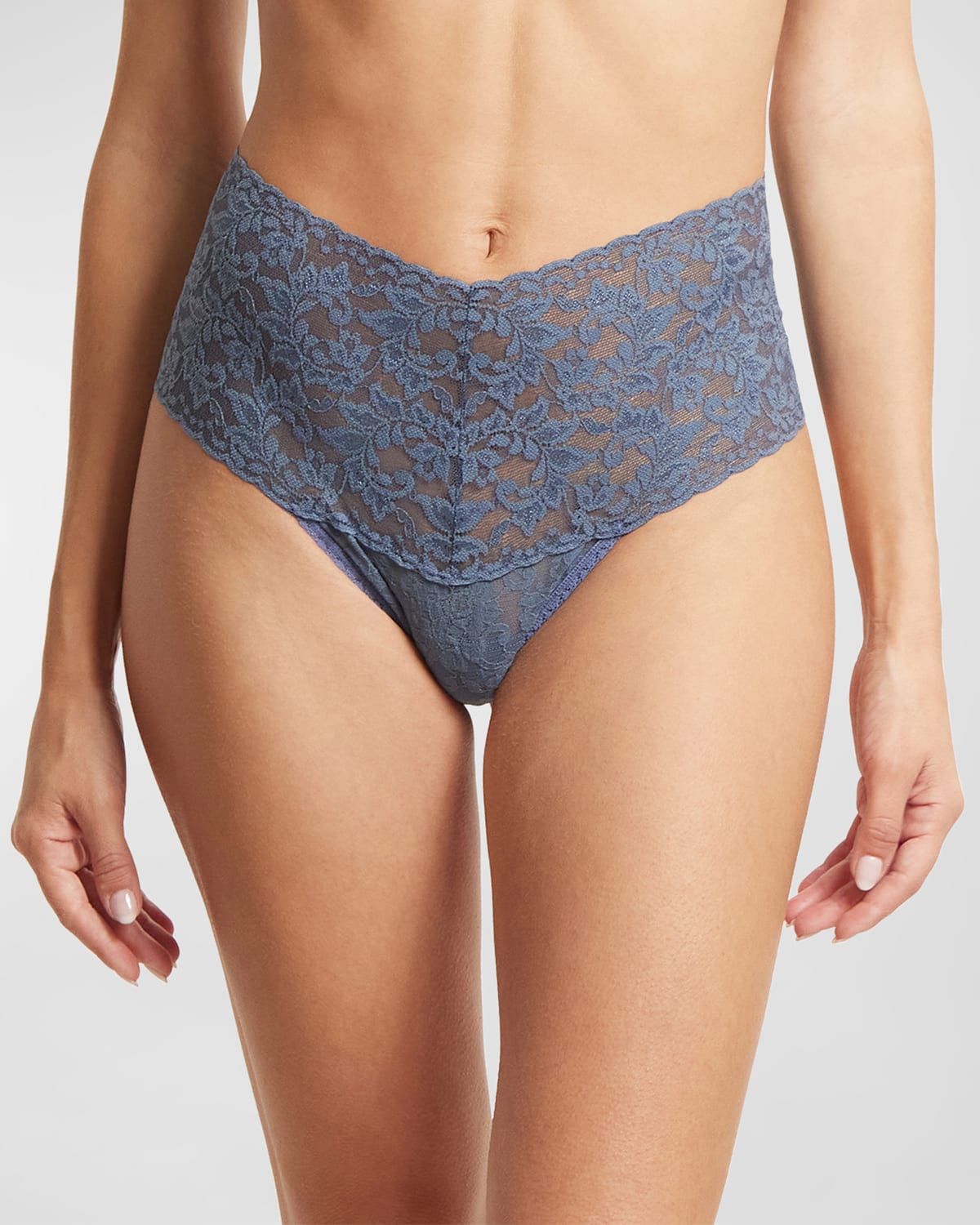Shop Hanky Panky Retro Signature Lace Thong In Tour Guide