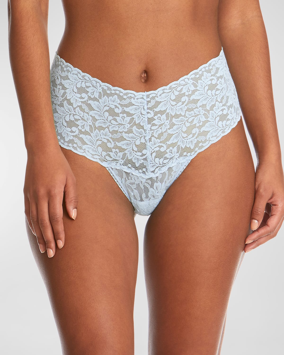 Hanky Panky Retro Lace Thong In Partly Cloudy