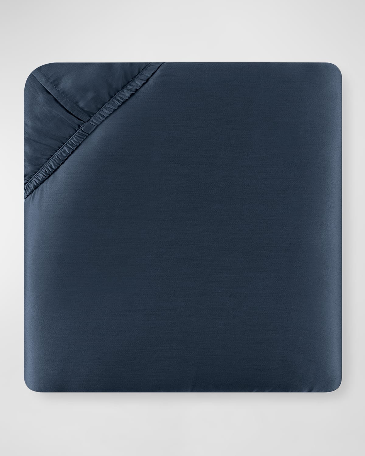 Sferra Queen Classic Sateen 590 Thread Count Fitted Sheet In Navy