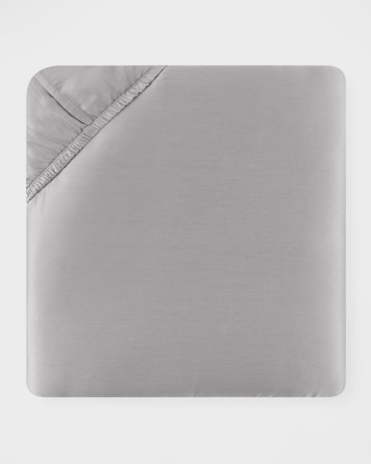 Sferra King Classic Sateen 590 Thread Count Fitted Sheet In Flint