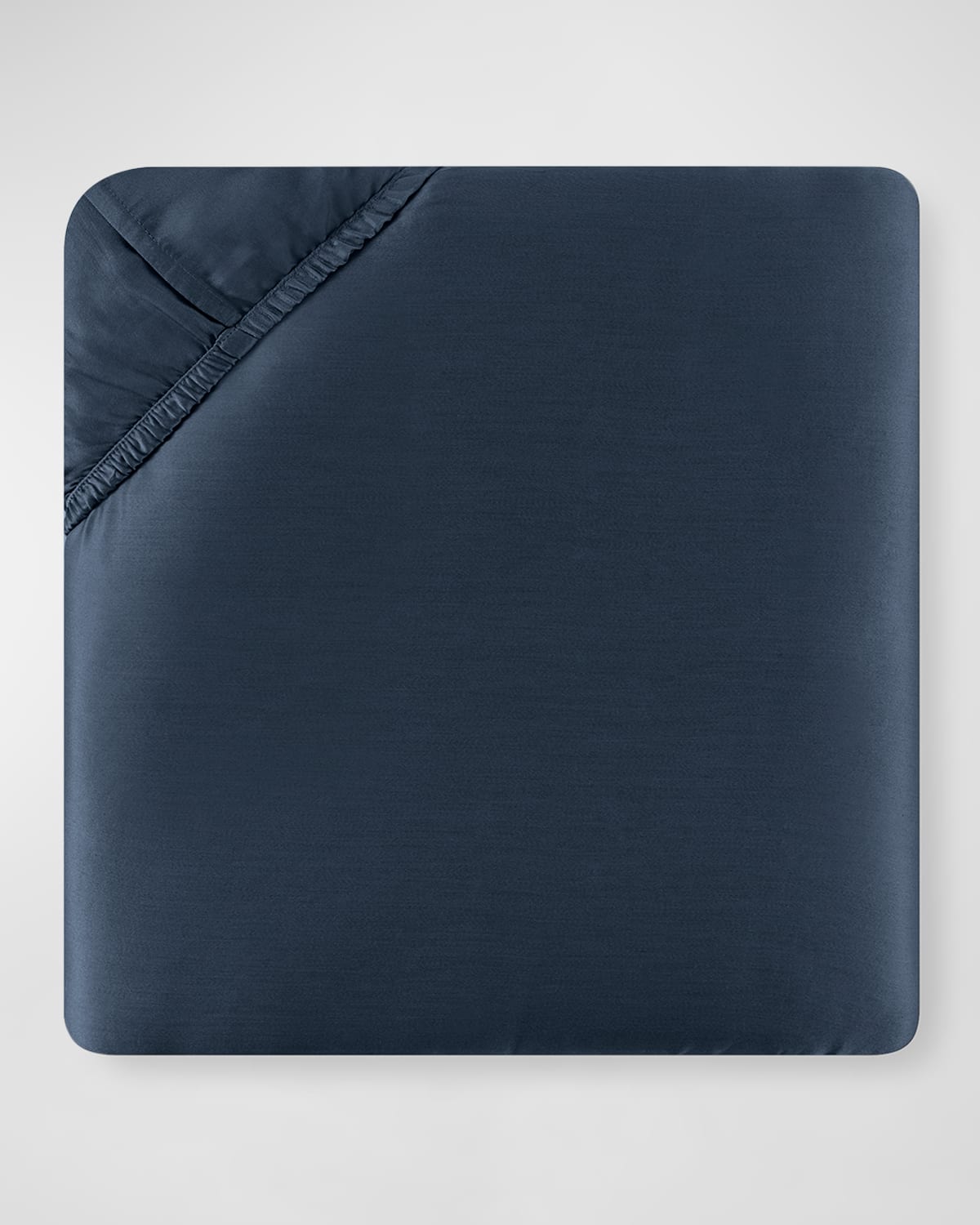 Sferra King Classic Sateen 590 Thread Count Fitted Sheet In Navy