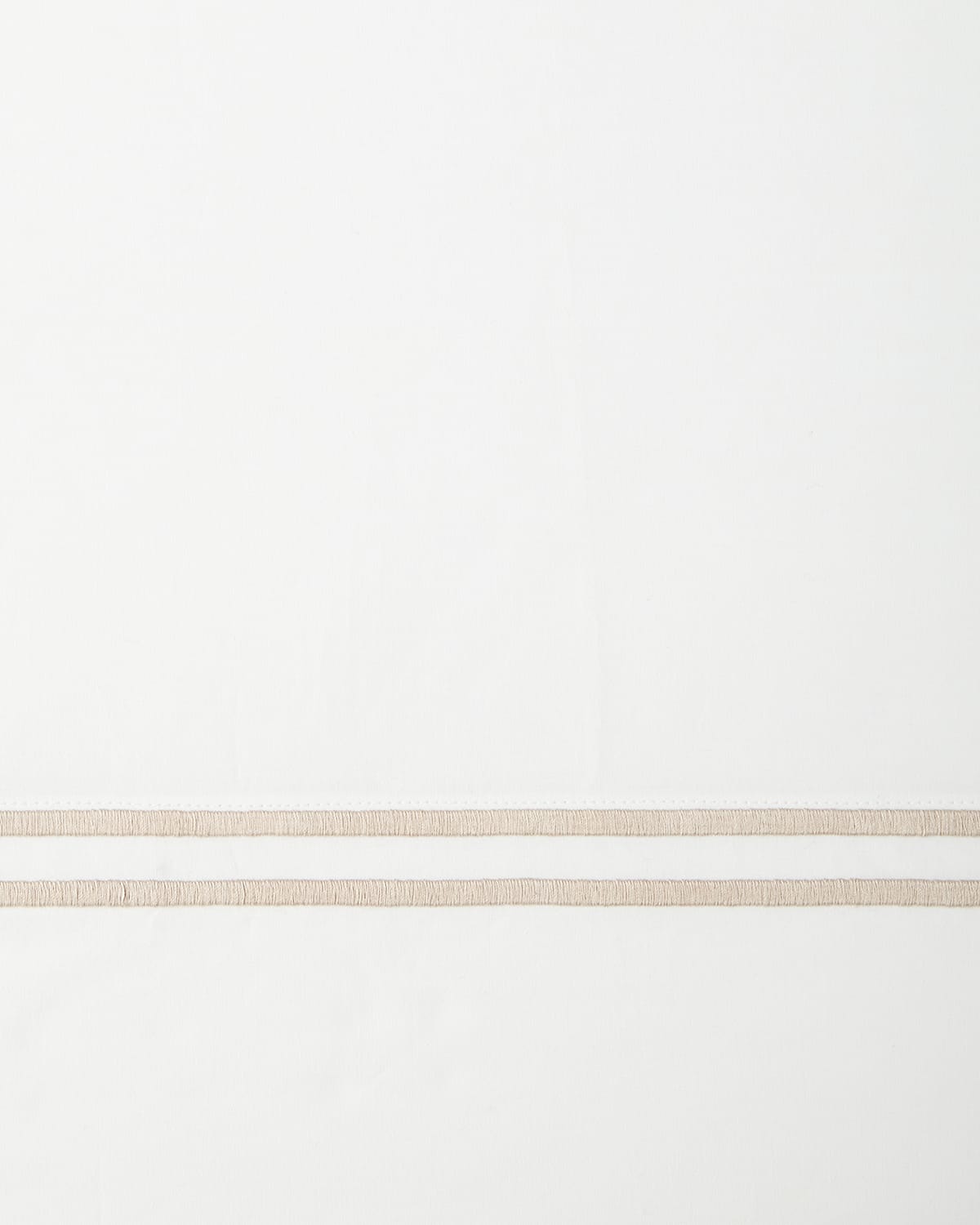 Sferra Grande Hotel Flat Sheet, King In White/taupe