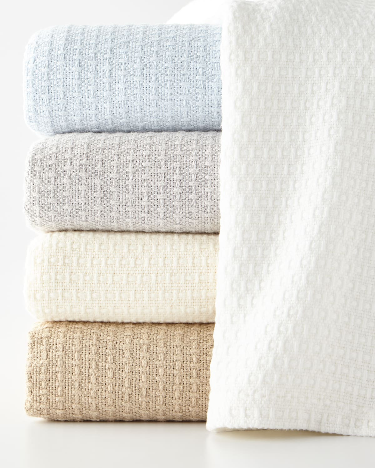Sferra Marcus Tara Full/queen Blanket, 96" X 100" In Ivory