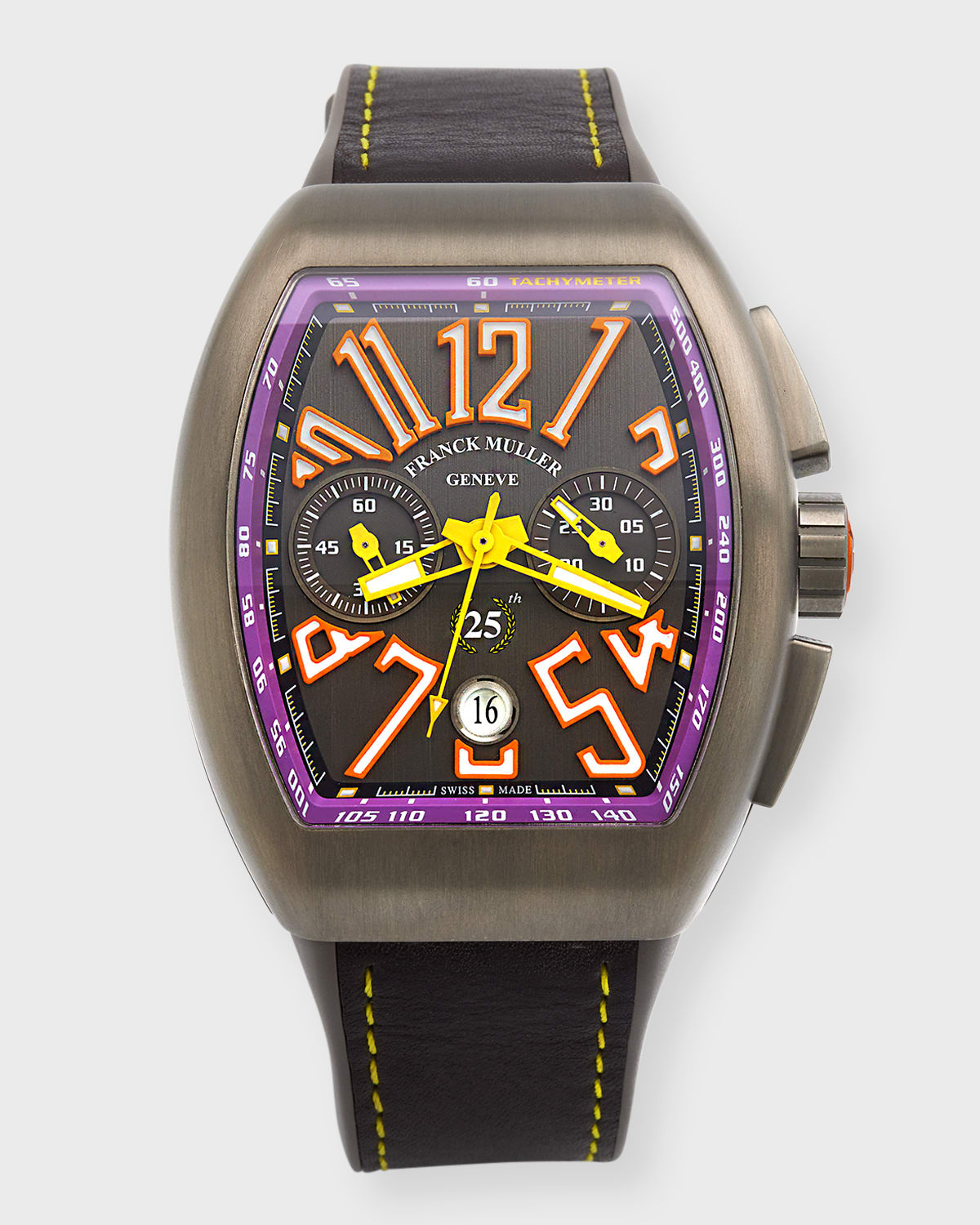 Franck Muller Men's Limited Edition Titanium Vanguard Chronograph Watch, Purple