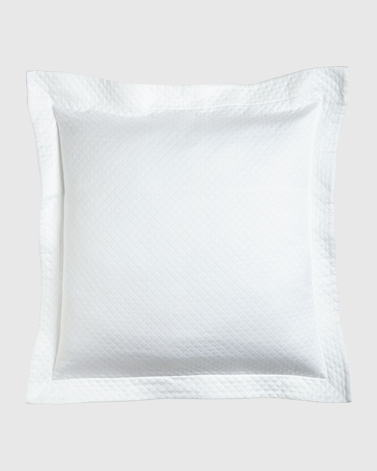 Sferra European Diamond Pique Sham In White