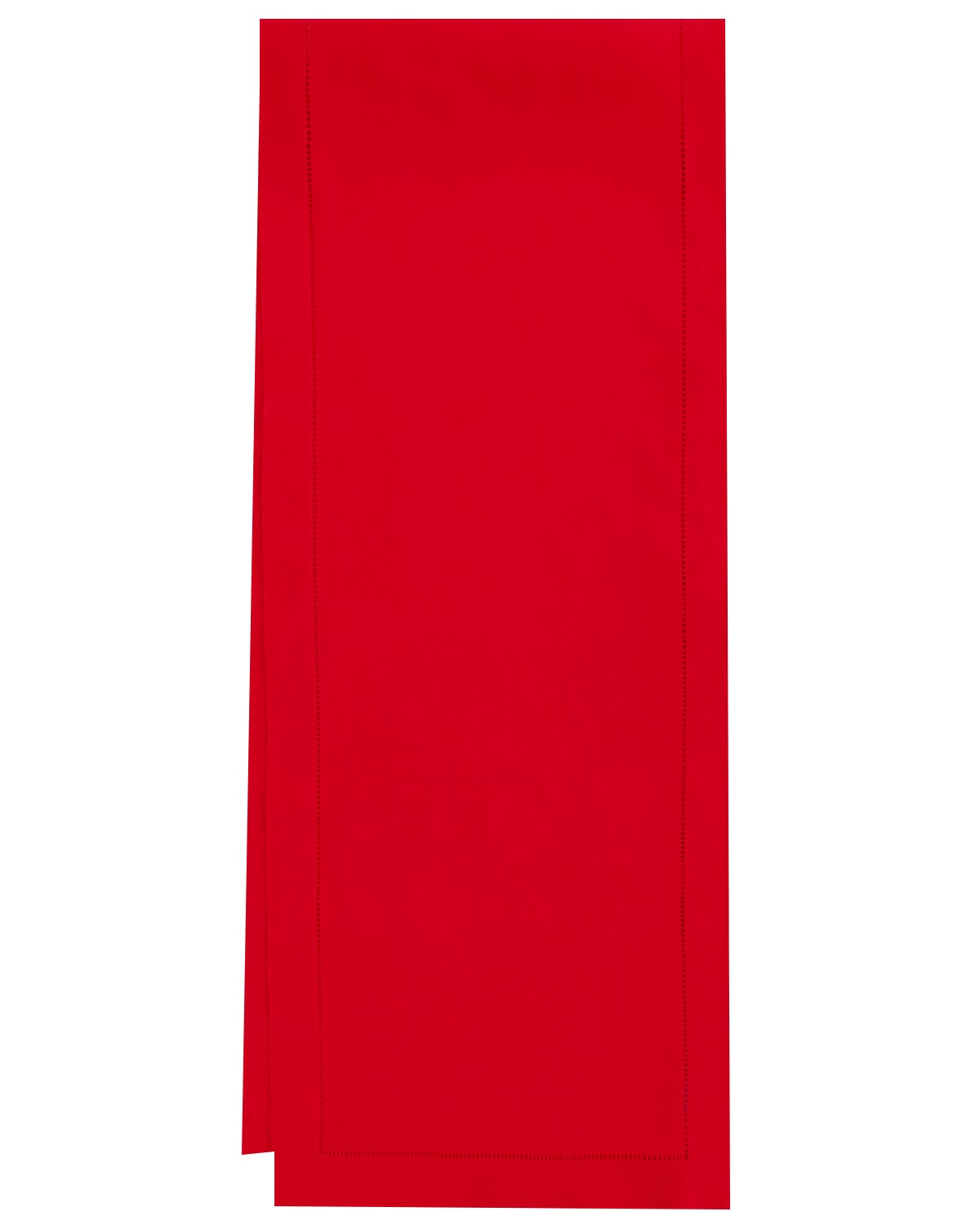 Shop Sferra Hemstitch Table Runner, 15" X 90" In Red