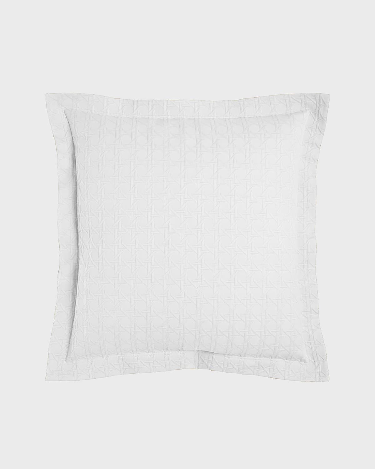 Sferra European Marcus Collection Cane Matelasse Sham In White