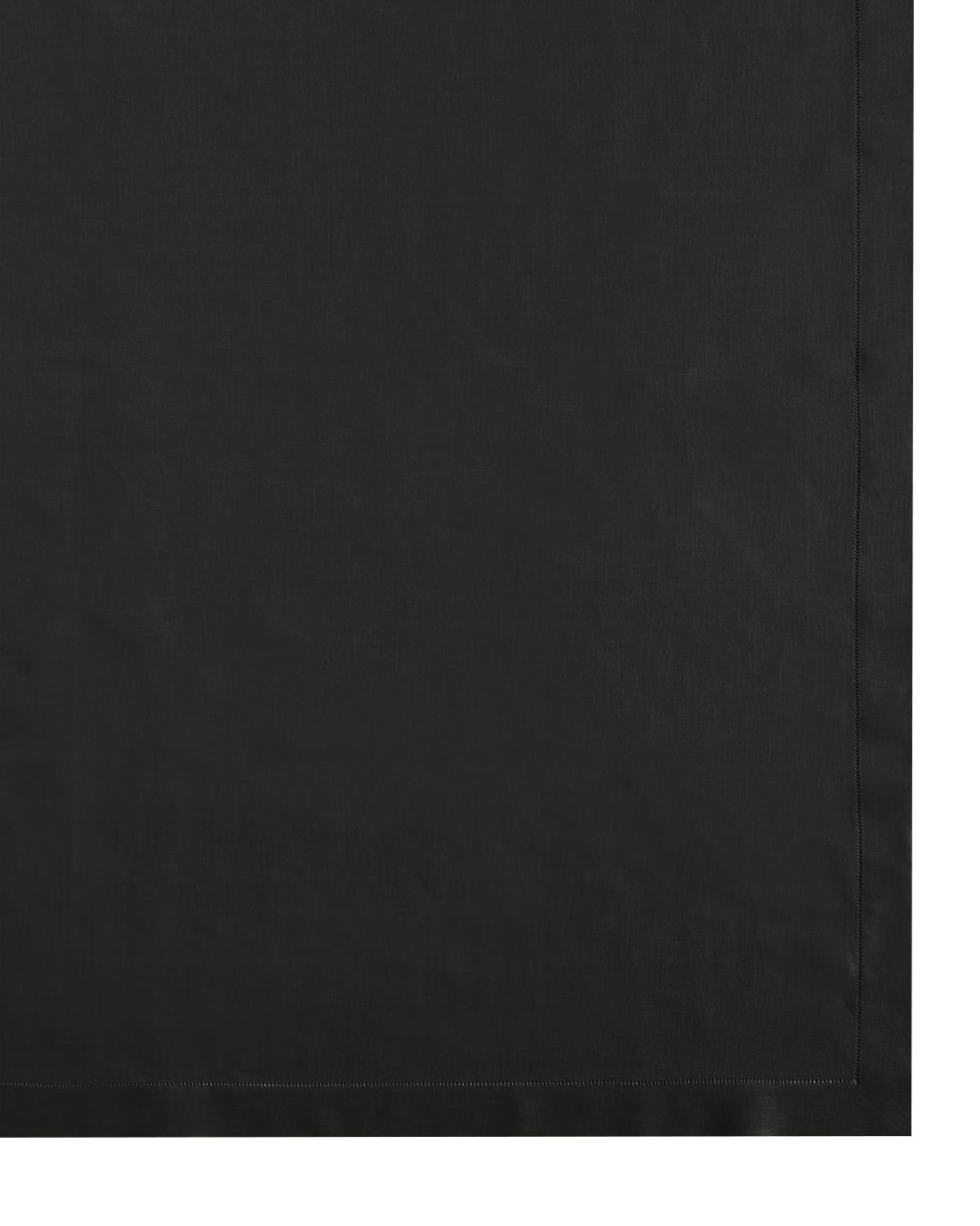 Shop Sferra Hemstitch Tablecloth, 66" X 106" In Black