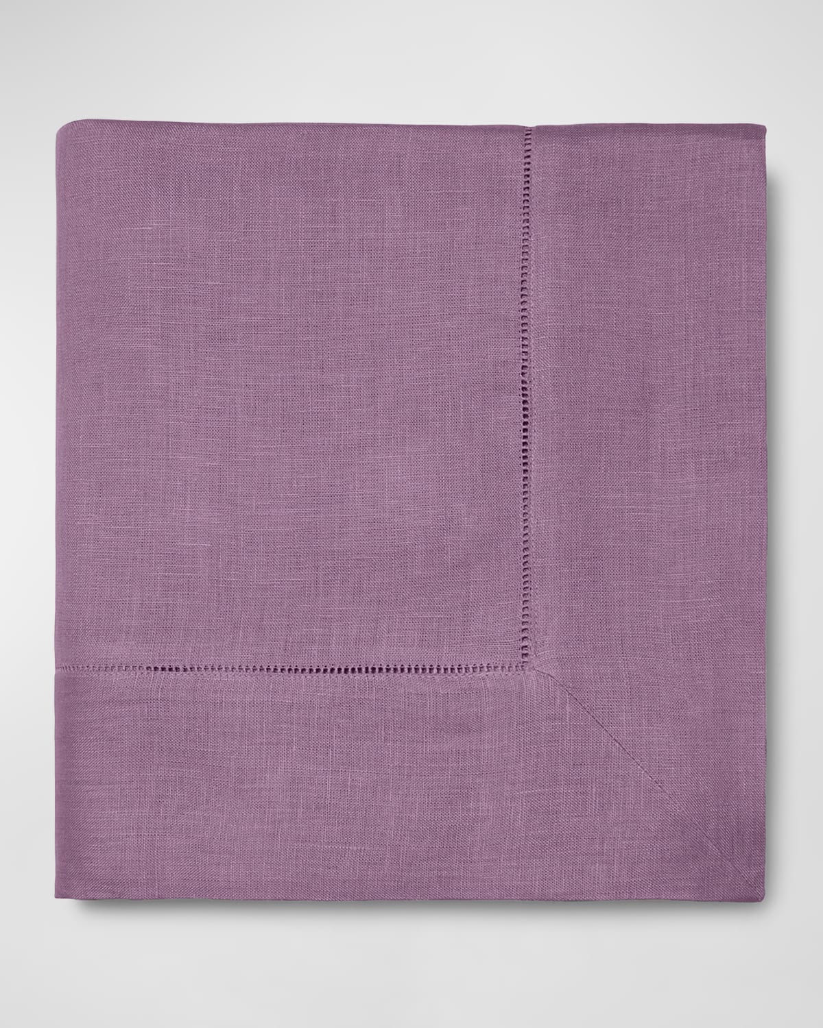 Shop Sferra Hemstitch Tablecloth, 66" X 86" In Lilac