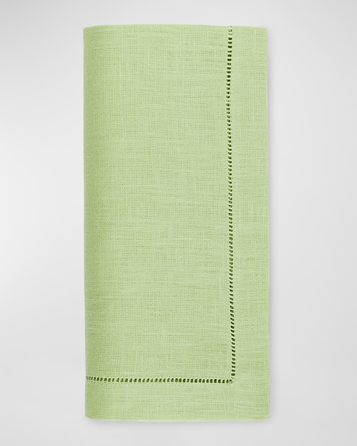 Shop Sferra Hemstitch Dinner Napkins, Set Of 4 In Kiwi