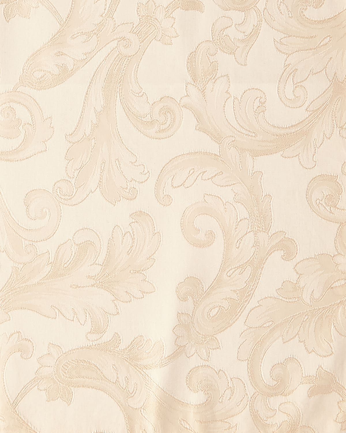 Sferra Acanthus Jacquard Tablecloth 70" X 162" In Parchment