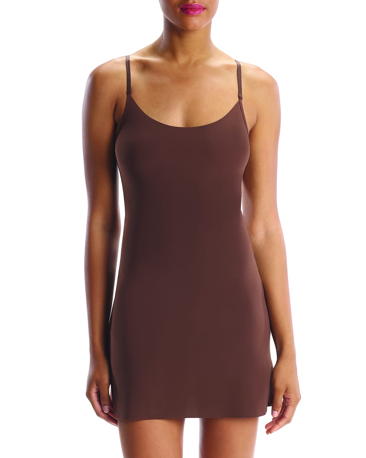 Shop Commando Scoop-neck Mini Camisole Slip In Mocha