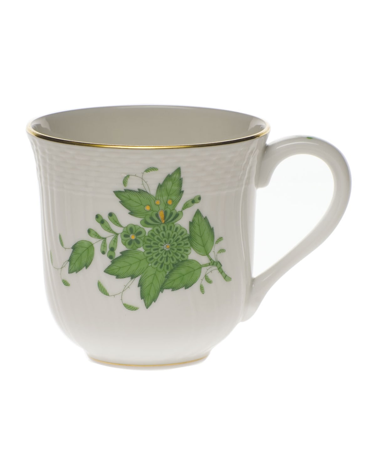 Herend Chinese Bouquet Mug In Green