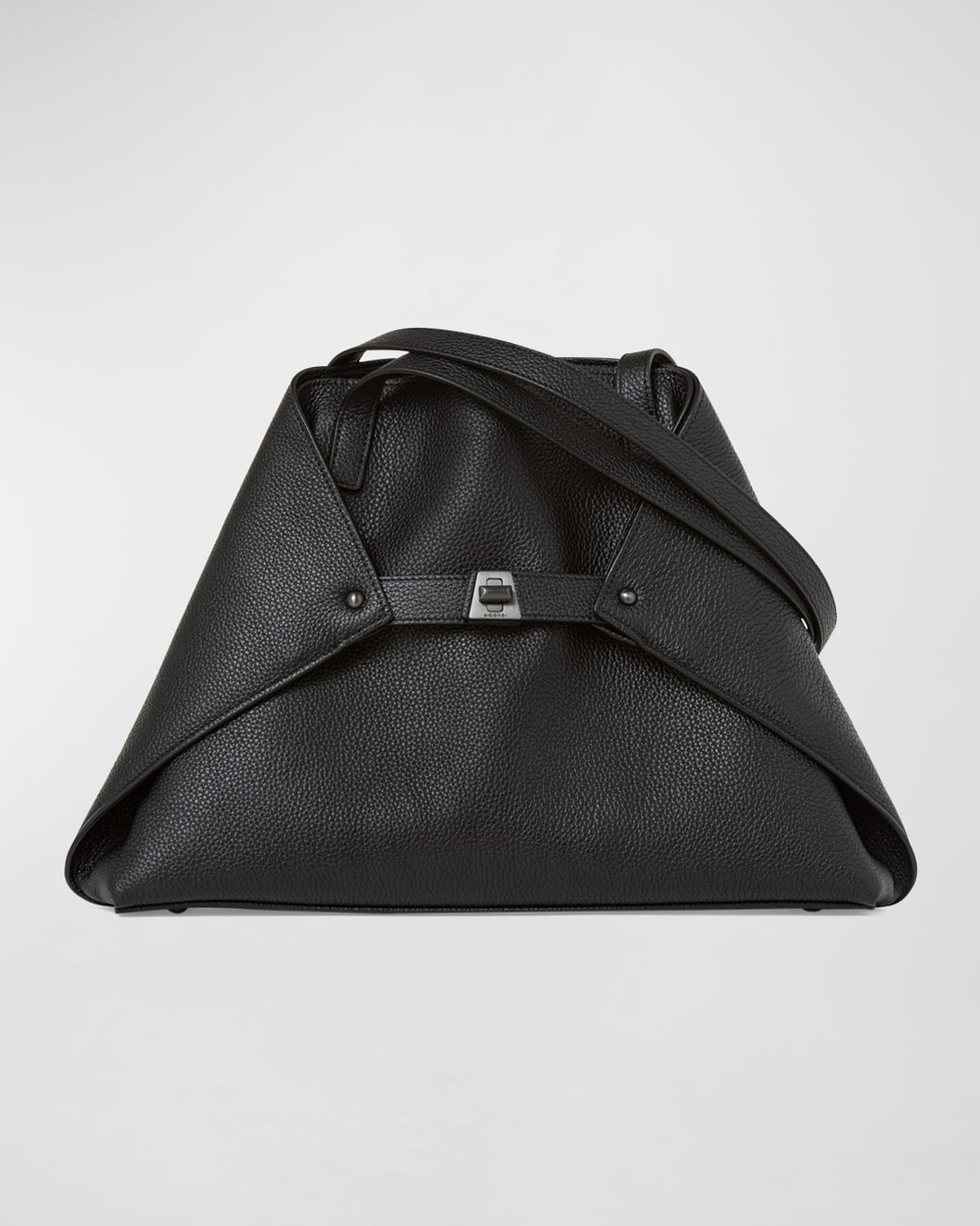 AKRIS AI SMALL LEATHER SHOULDER TOTE BAG