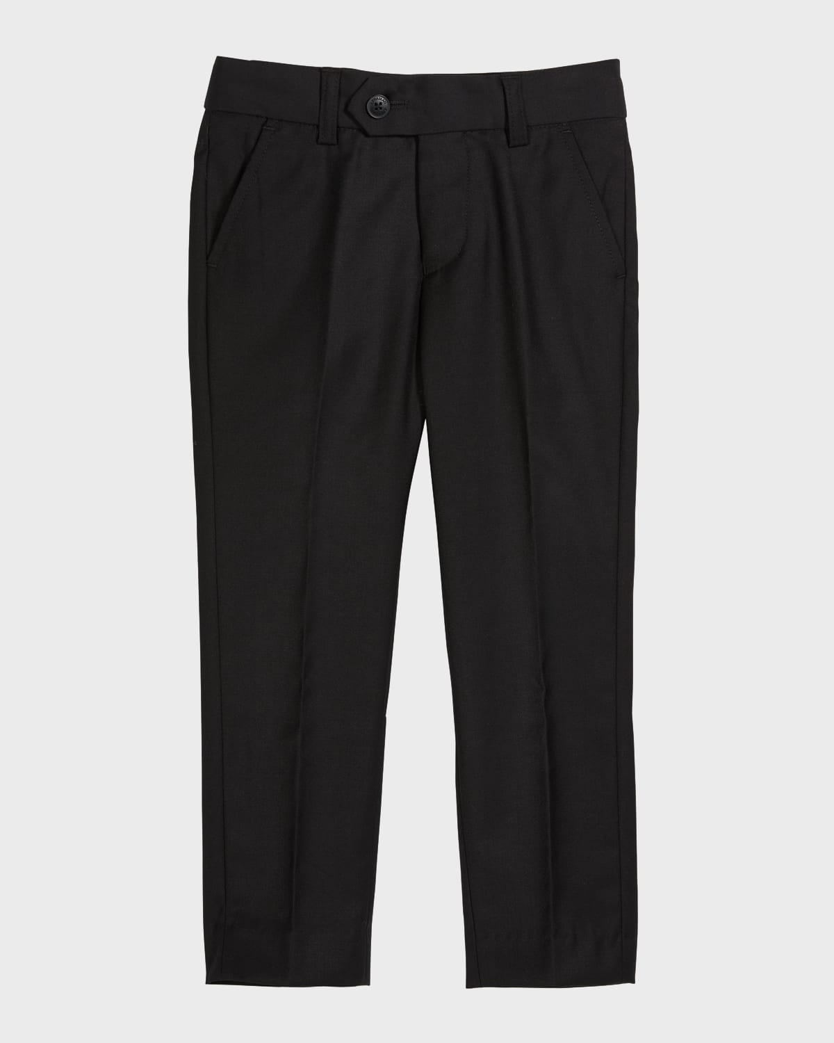 Appaman Slim Suit Pants, Black In Black