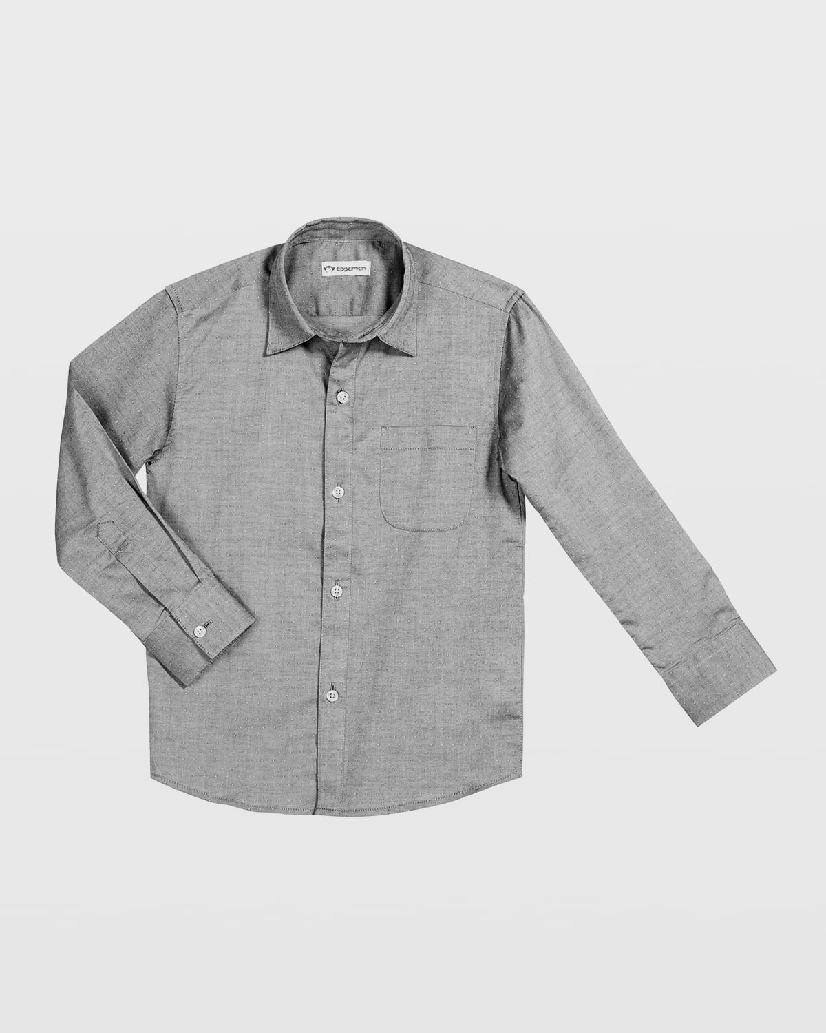 Appaman The Standard Poplin Shirt In Gray