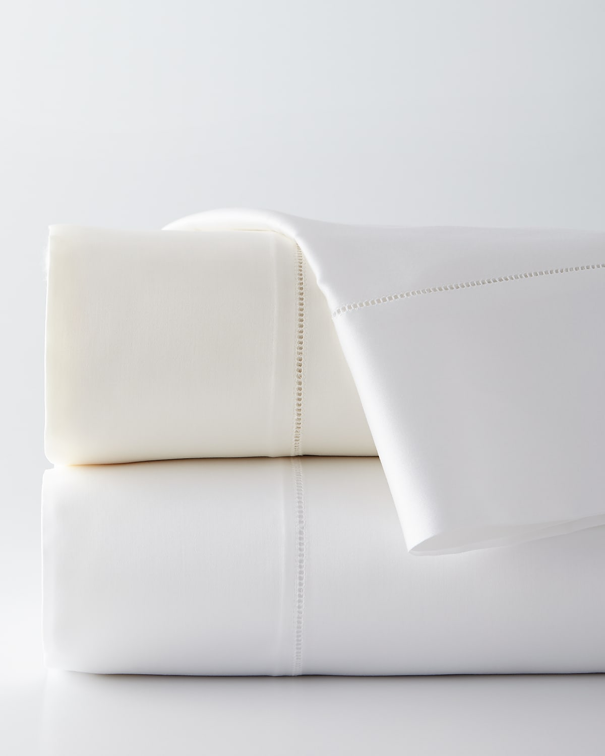 Sferra Giza 45 Sateen Standard Pillowcase, Pair In White