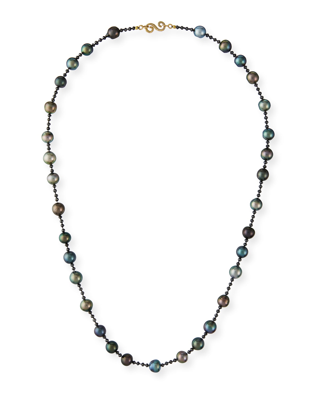 Tahitian Pearl Black Diamond Necklace