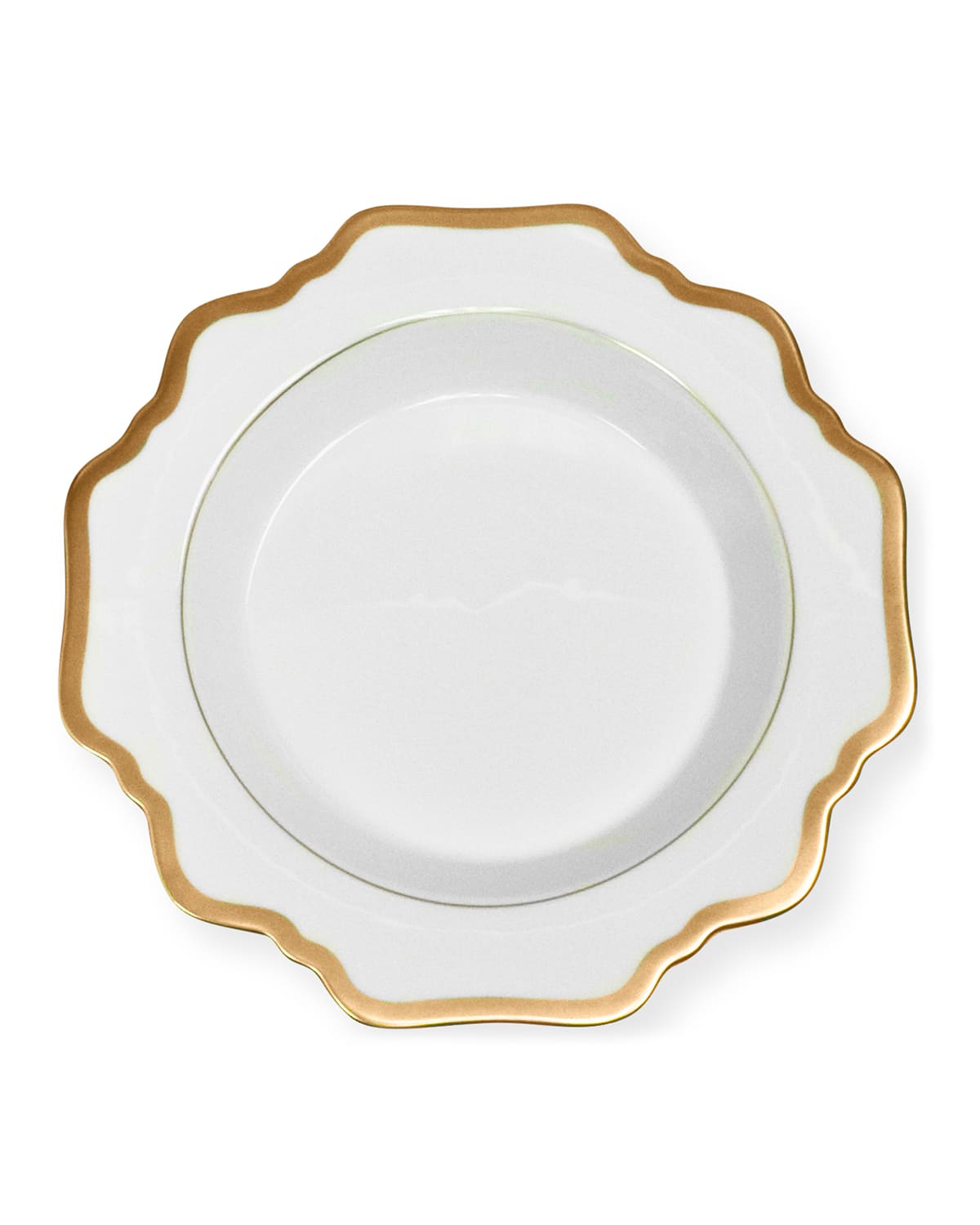 Shop Anna Weatherley Antiqued White Soup Plate In Antique White