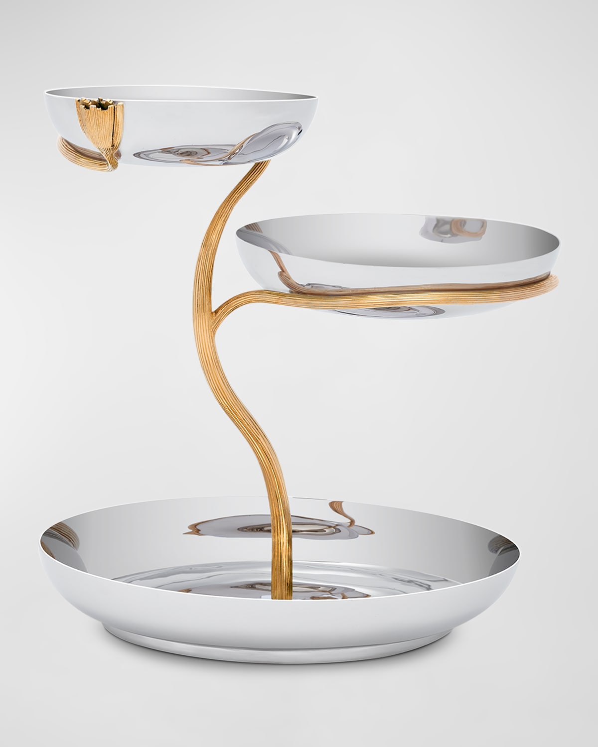 L'objet Deco Leaves Three Tier Large Server