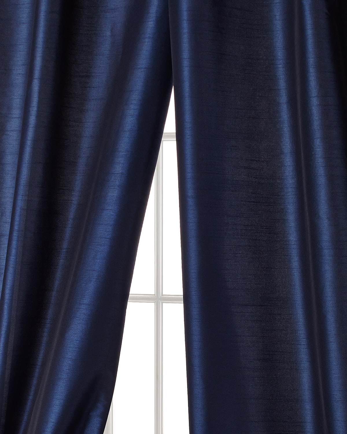 Shop Home Silks 96"l Manhattan Curtain In Midnight