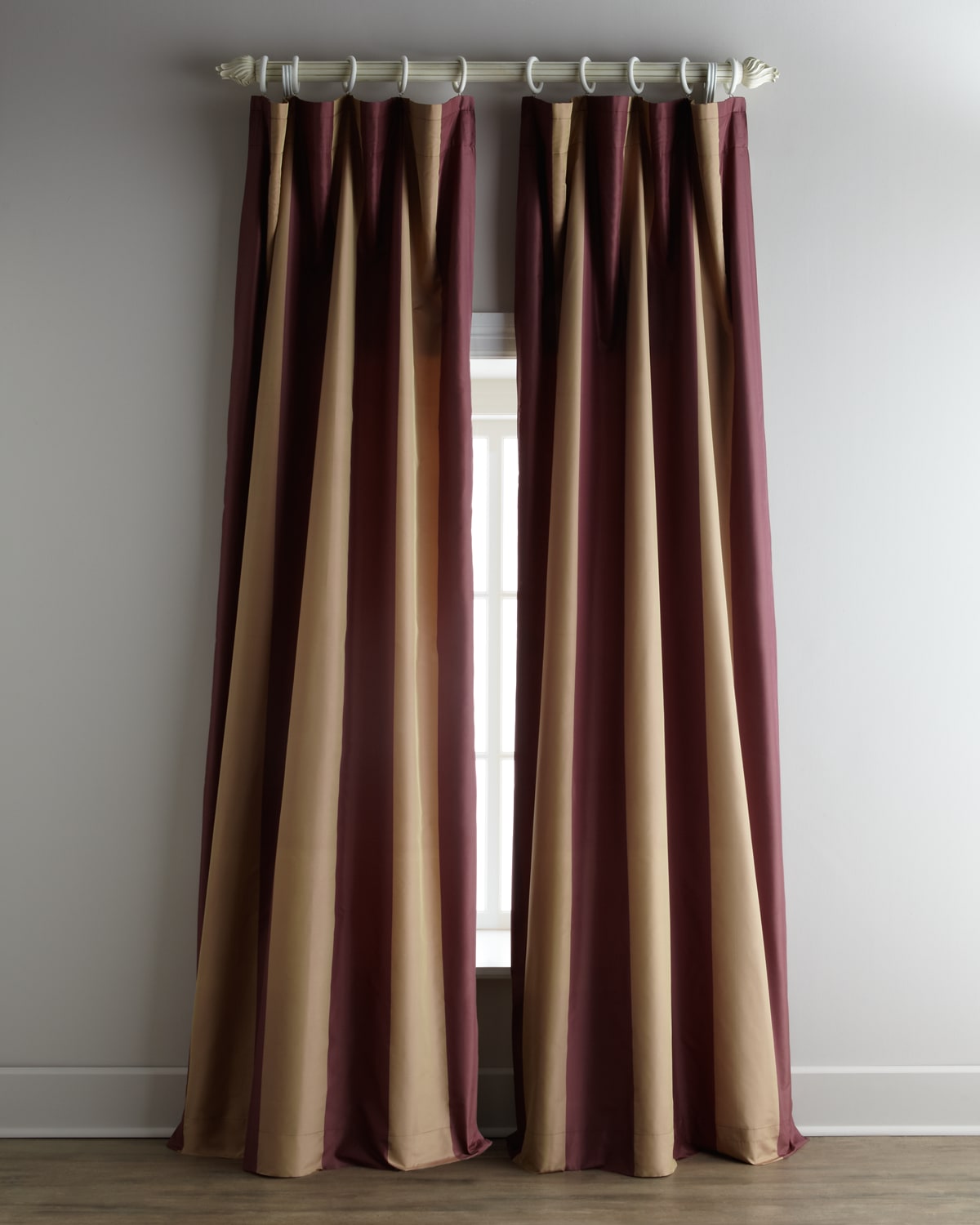 Shop Home Silks Each Hampton Curtain, 108"l In Purple