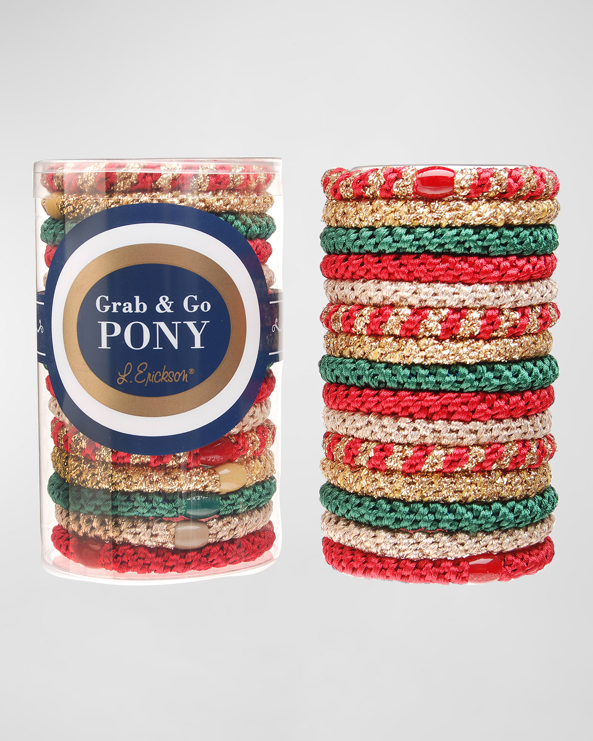 Shop L Erickson Grab & Go Pony Tube, Set Of 15 In Merry