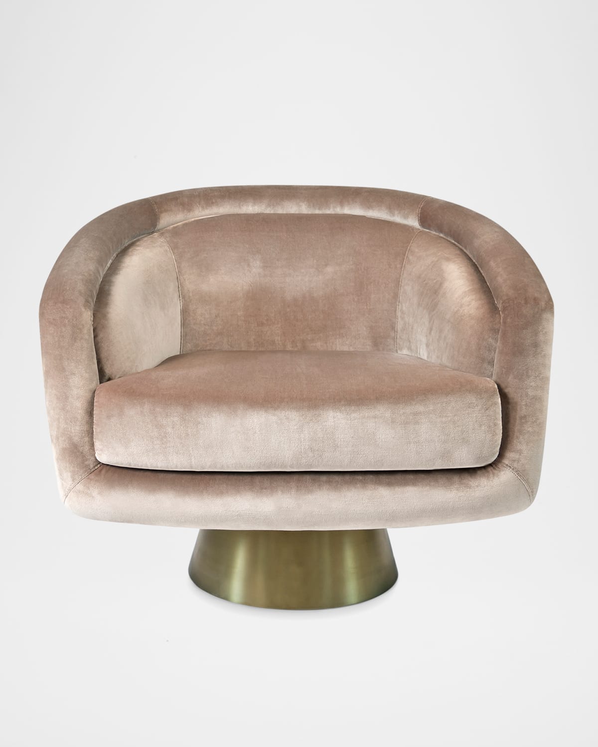 JONATHAN ADLER BACHARACH VELVET SWIVEL CHAIR,PROD200550067